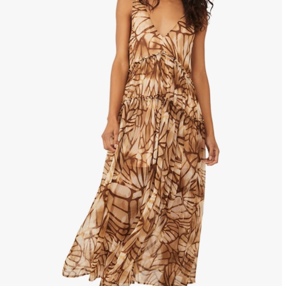 Free People Dresses & Skirts - Free People Julianna Maxi Dress in Sand Combo sz med